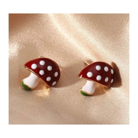 NWT | Mushroom Stud Earrings - Picture 3 of 3